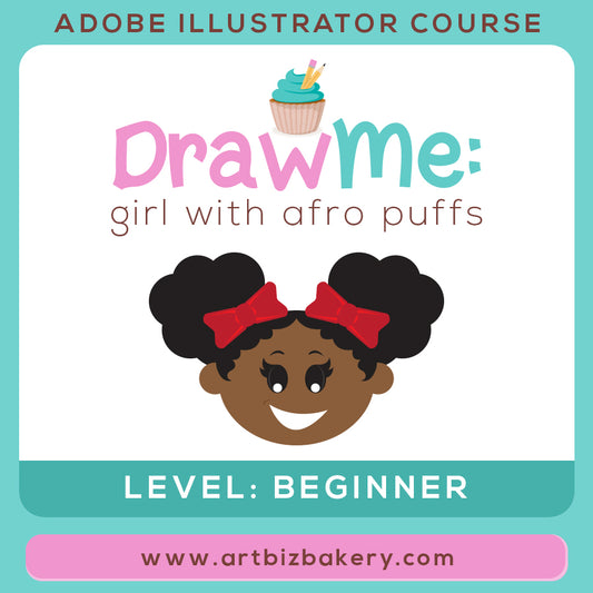 Intro to Adobe Illustrator: Girl With Afro Puffs